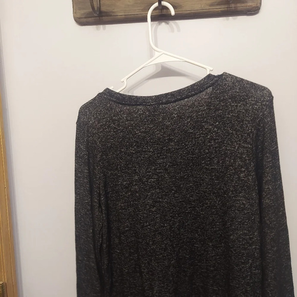 Members Mark Med Long sleeve sweater top gray soft flowy stretchy NWT new - Picture 3 of 5